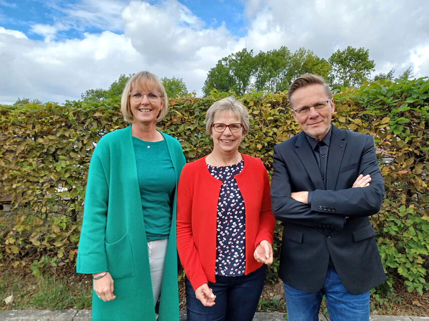 Diana Kohaupt, Gertrud Flore und Diplom-Psychologe Oliver Hardenberg.