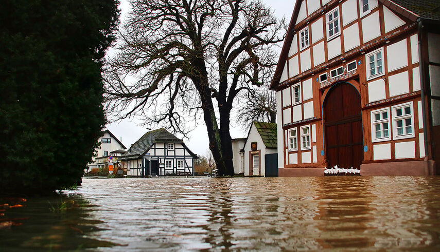 Hochwasser in Lüchtringen